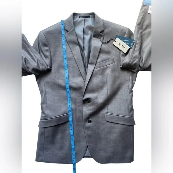 Kenneth Cole Reaction Men's Techni-Cole Suit Separate Modern Fit Suit Jacket 40R